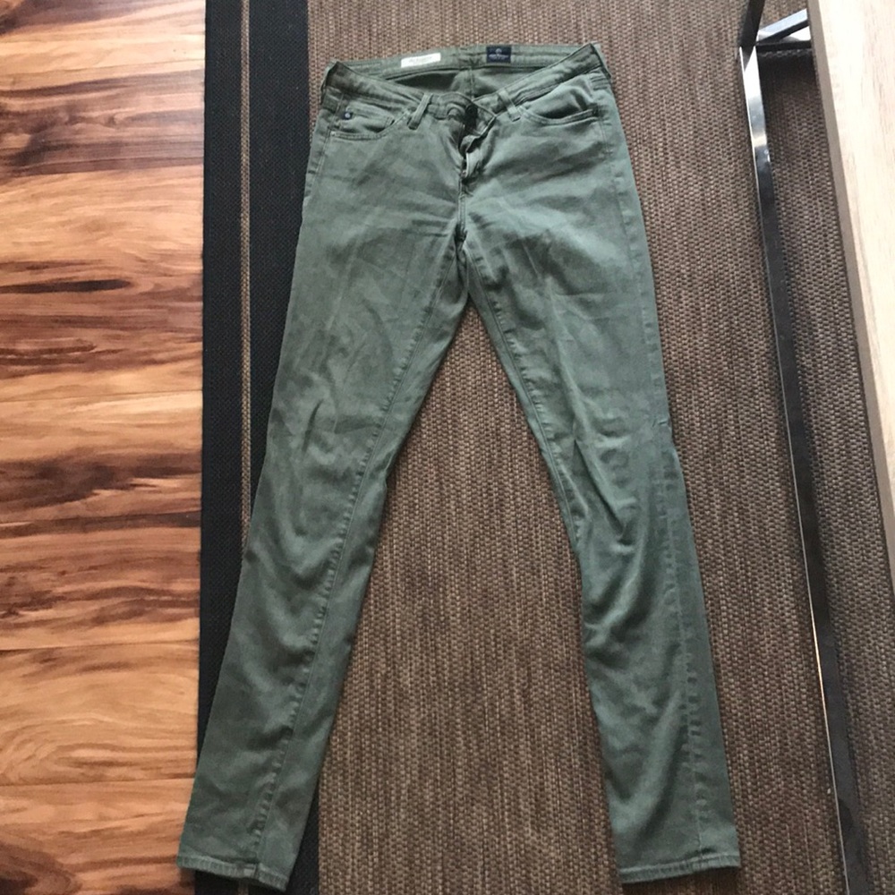 AG The legging super skinny olive green jeans